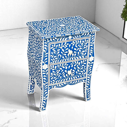 Handmade Bone Inlay Bedside Table â Modern Nightstand by HANA EXPORTS