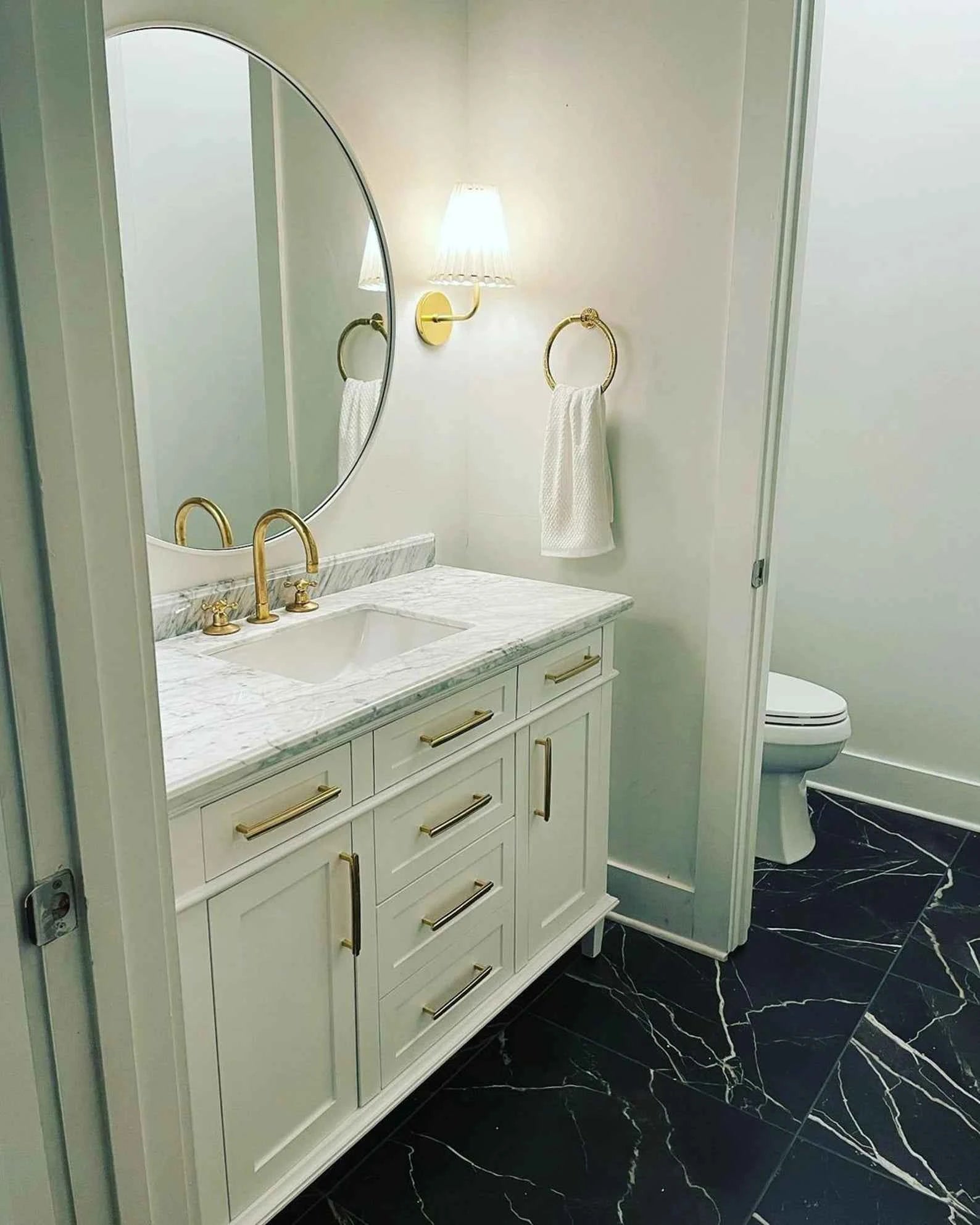 Widespread 3-Hole Solid Unlacquered Brass Faucet | Deck Mount Vanity Sink Faucet | Antique Brass Bathroom Tap – HANSA HANDICRAFT