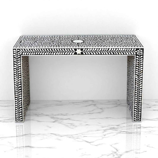 Handmade Bone Inlay Console Table – Camel Bone & Resin Furniture by HANA EXPORTS