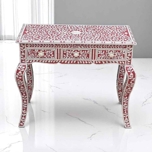 Handmade Bone Inlay Console Table – Camel Bone & Resin Console by HANA EXPORTS