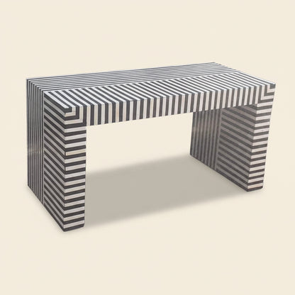 Handmade Bone Inlay Coffee Table - Camel Bone & Resin Design by HANA EXPORTS