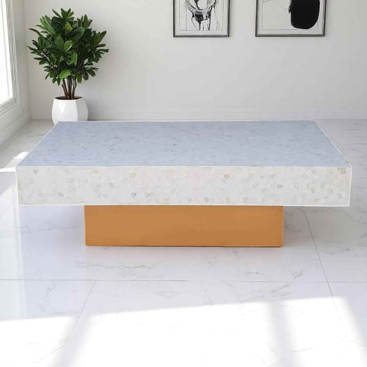 Handmade Bone Inlay Coffee Table – Camel Bone & Resin Furniture by HANA EXPORTS