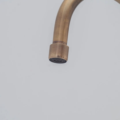 Elegant Luxury Bathroom Sink Faucet | Oil Rubbed Bronze Single Hole Antique Design | HANSA HANDICRAFT