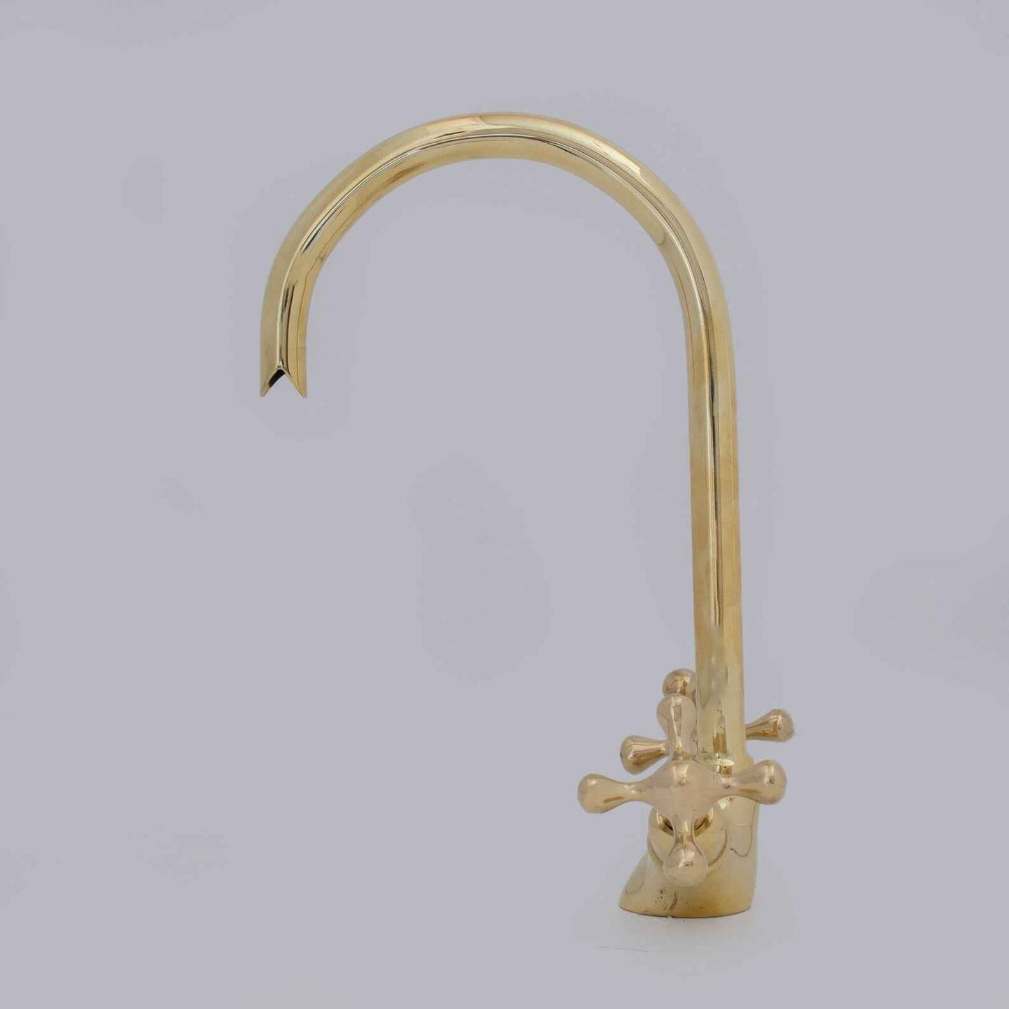 Unlacquered Brass Bathroom Sink Faucet, Single Hole Brass Vanity Faucet – HANSA HANDICRAFT