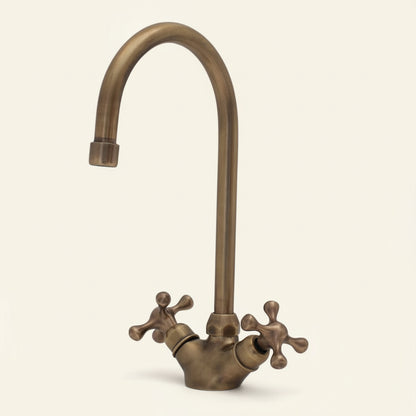Elegant Luxury Bathroom Sink Faucet | Oil Rubbed Bronze Single Hole Antique Design | HANSA HANDICRAFT