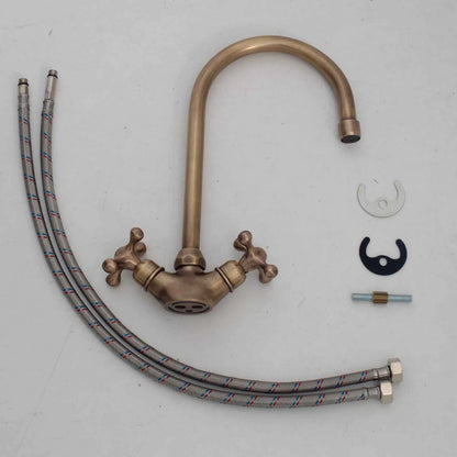 Elegant Luxury Bathroom Sink Faucet | Oil Rubbed Bronze Single Hole Antique Design | HANSA HANDICRAFT