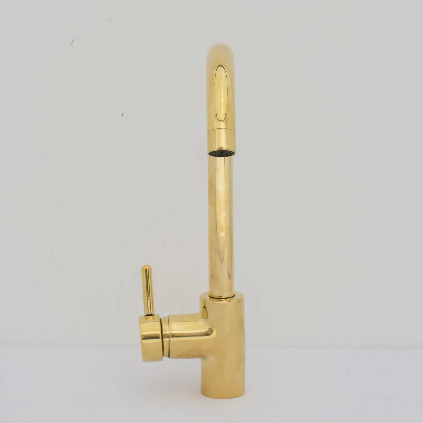 Brass Basin Mixer Tap | Compact Unlacquered Brass Sink Faucet – HANSA HANDICRAFT