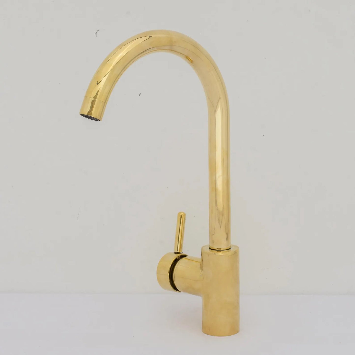 Brass Basin Mixer Tap | Compact Unlacquered Brass Sink Faucet – HANSA HANDICRAFT