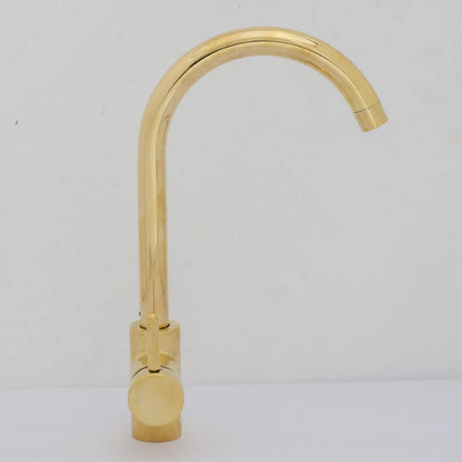 Brass Basin Mixer Tap | Compact Unlacquered Brass Sink Faucet – HANSA HANDICRAFT