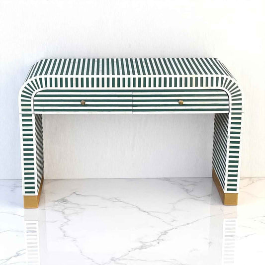 Handmade Bone Inlay Console Table – Artistic Hallway Table by HANA EXPORTS