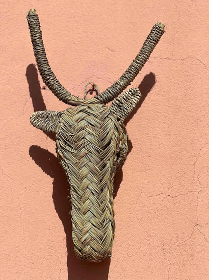 RAFFIA TORO WALL ART