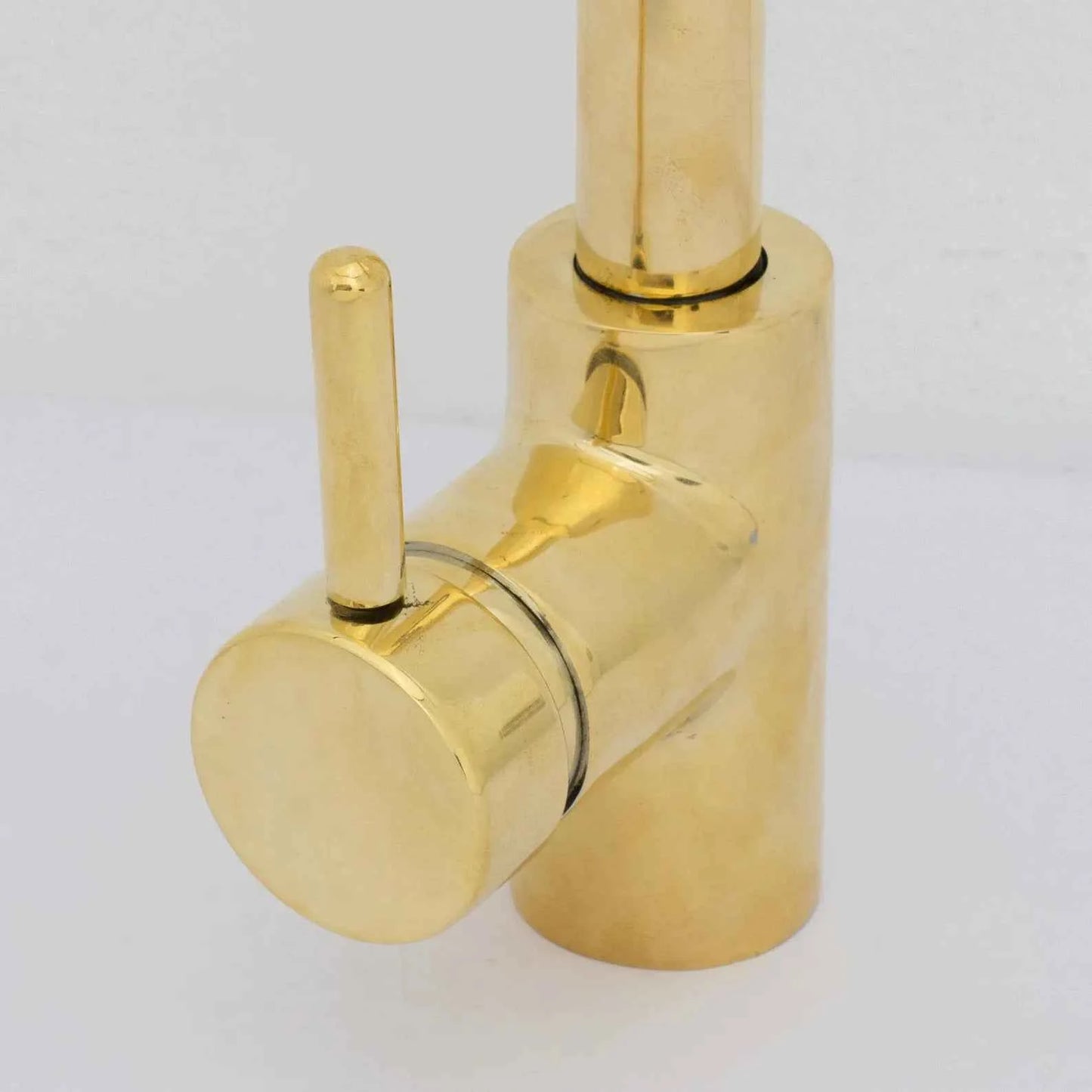 Brass Basin Mixer Tap | Compact Unlacquered Brass Sink Faucet – HANSA HANDICRAFT