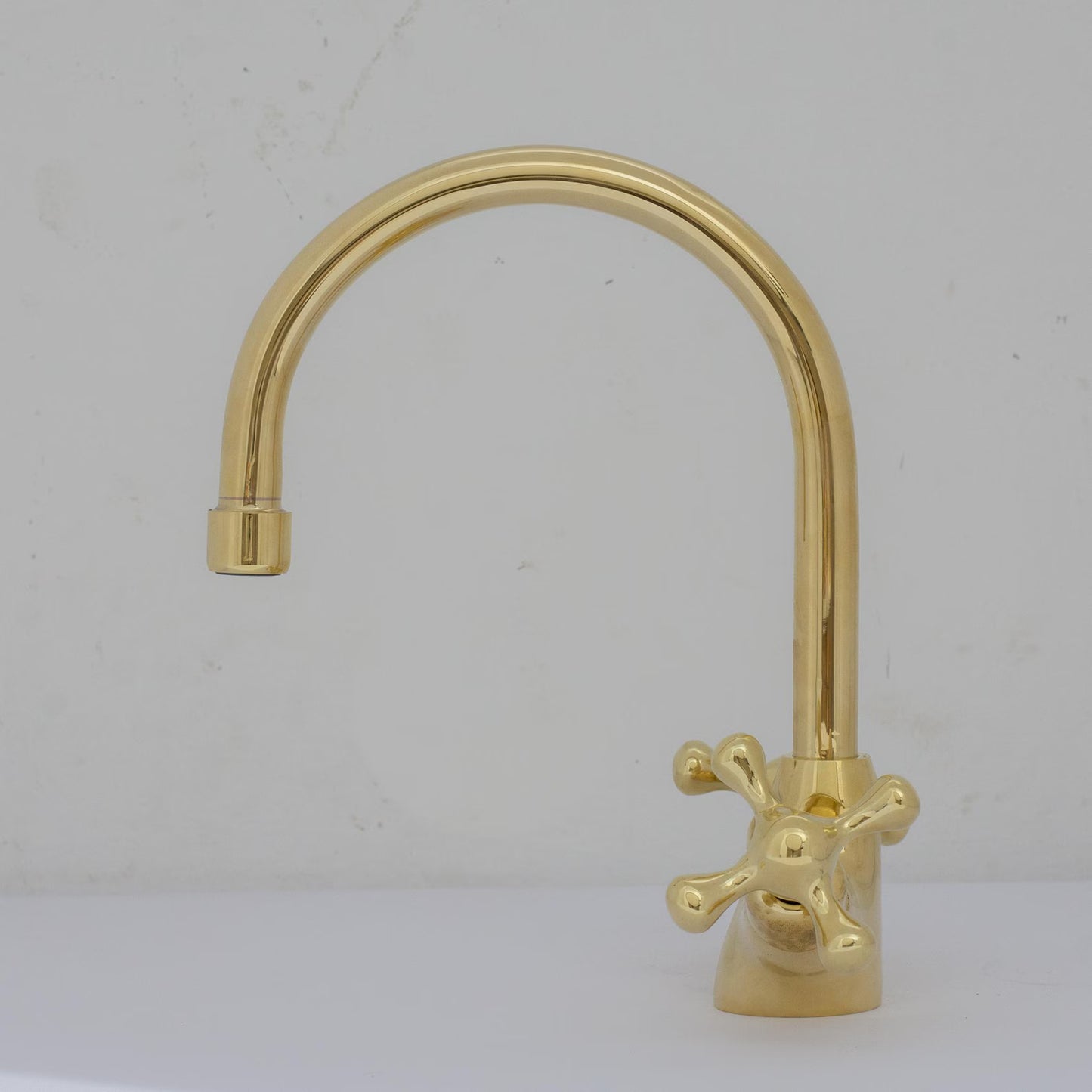 Unlacquered Brass Bathroom Faucet | Short Single Hole Vanity Sink Tap – HANSA HANDICRAFT