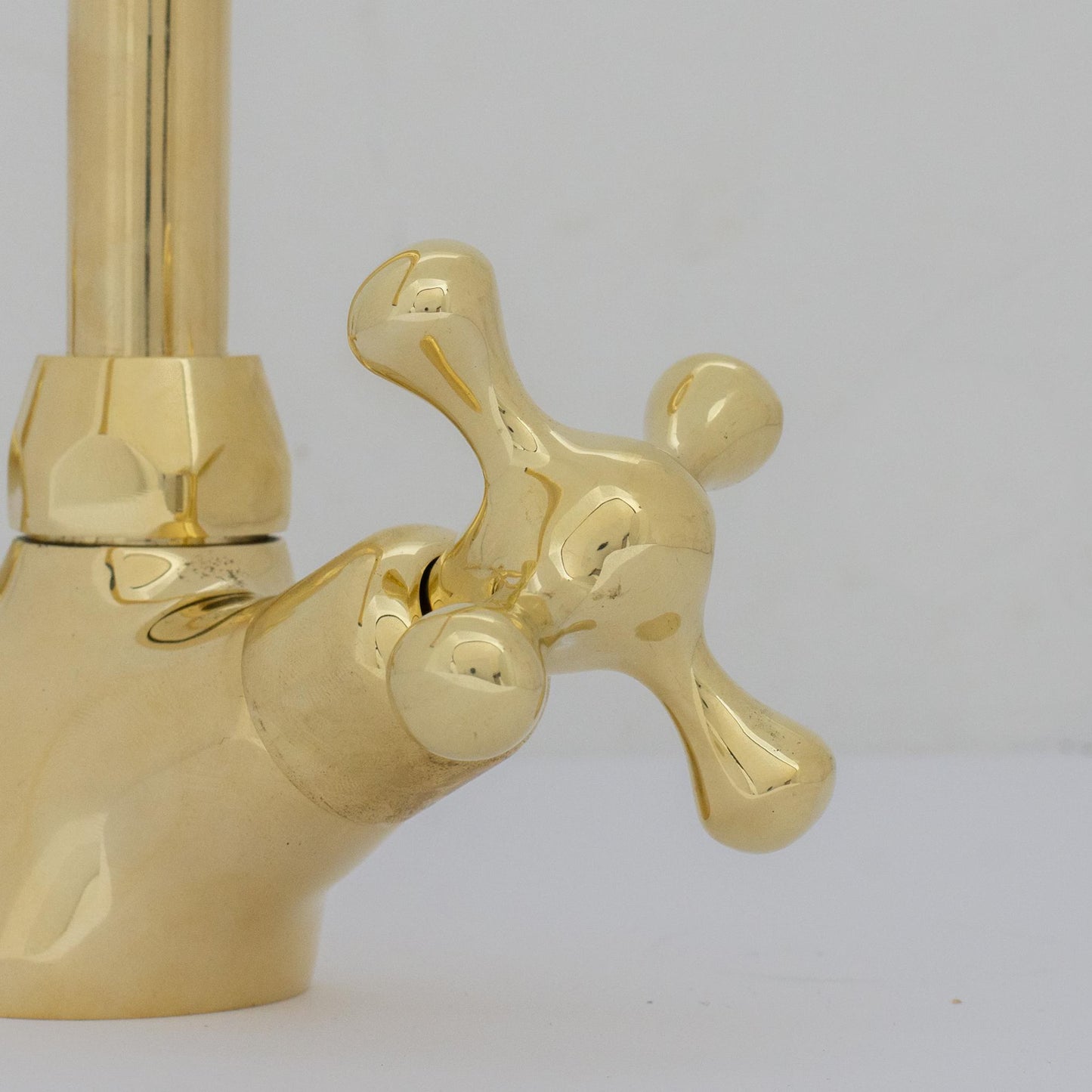 Unlacquered Brass Bathroom Faucet | Short Single Hole Vanity Sink Tap – HANSA HANDICRAFT