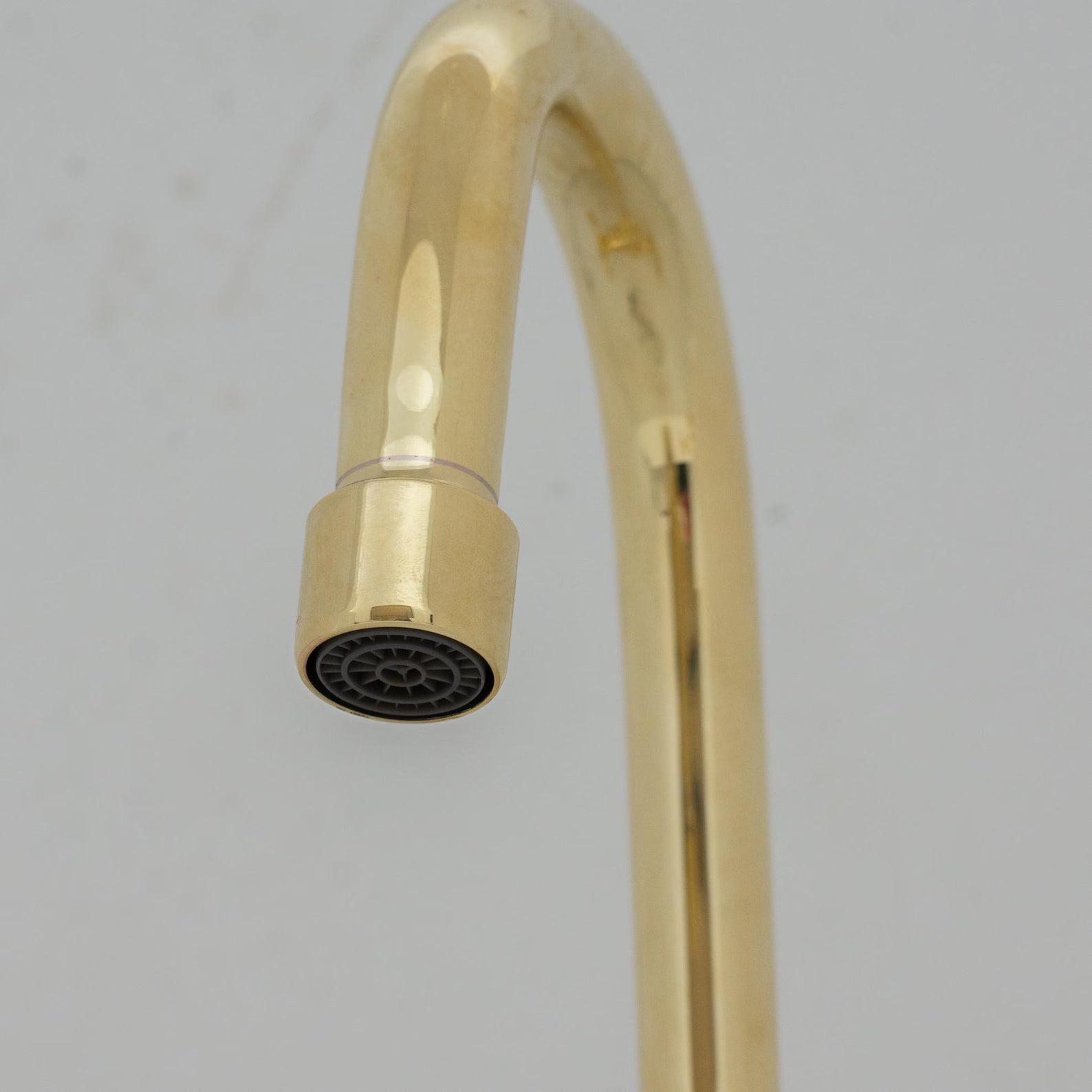 Unlacquered Brass Mixer Faucet | Single Hole Lever Handle Tap | Compact Short Bathroom Faucet – HANSA HANDICRAFT