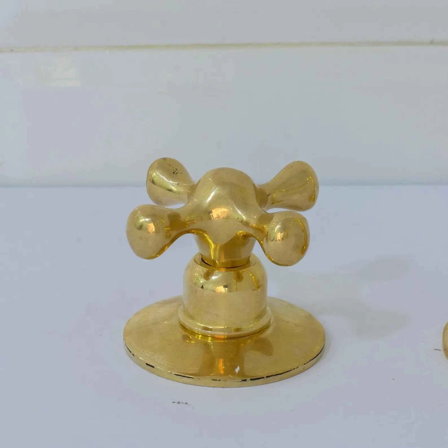 Unlacquered Brass Widespread Bathroom Faucet | 3-Hole 2-Handle Sink Tap | Luxury Vanity Fixture – HANSA HANDICRAFT