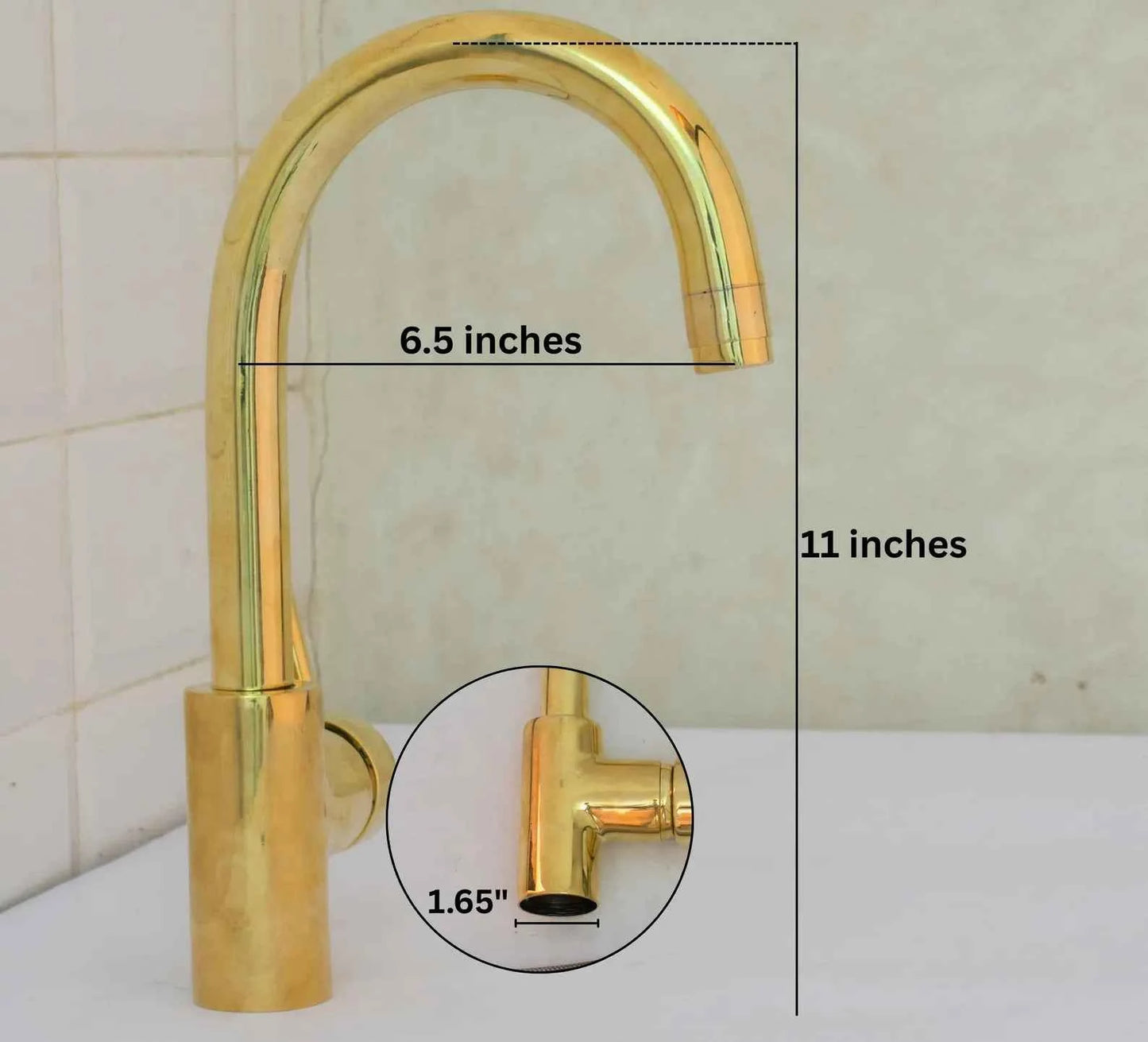 Handcrafted Unlacquered Brass Bathroom Faucet | Short Single Hole Mixer Tap – HANSA HANDICRAFT