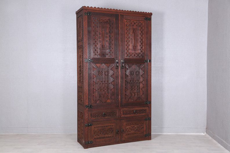 Stunning Berber Wardrobe, Moroccan Dresser, Bedroom Furniture, Custom Wardrobe, Free Shipping