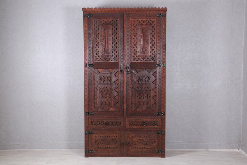 Stunning Berber Wardrobe, Moroccan Dresser, Bedroom Furniture, Custom Wardrobe, Free Shipping