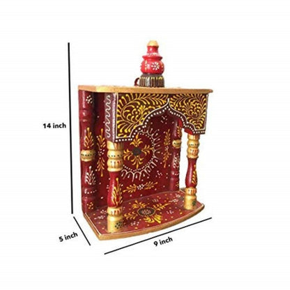 Home Decor Wooden Temple | Pooja Ghar Mandir Wall Mount