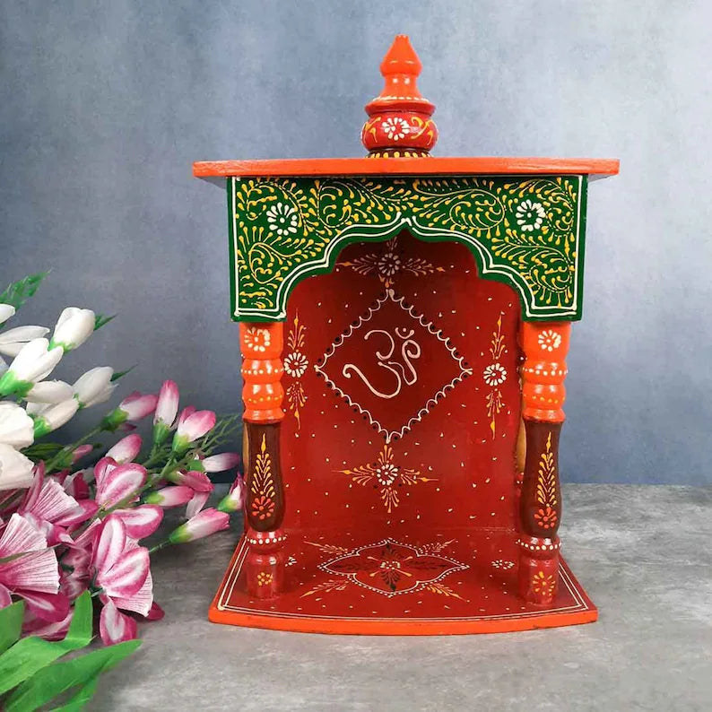 Home Decor Wooden Temple | Pooja Ghar Mandir Wall Mount