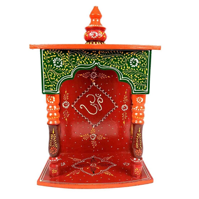 Home Decor Wooden Temple | Pooja Ghar Mandir Wall Mount