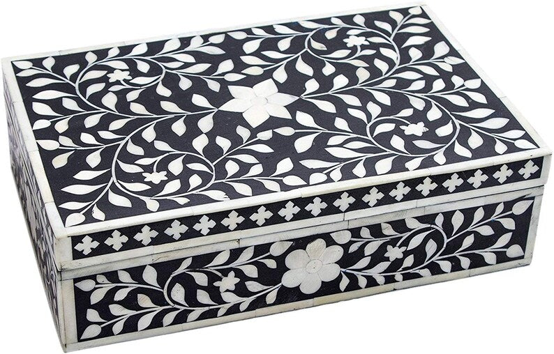 Bone inlay Decorative gift box jewelry Box can be customized