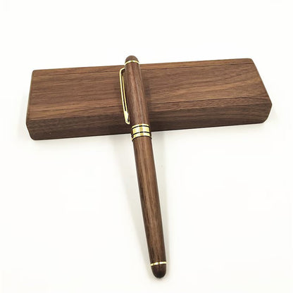 Walnut Pen Case, Wood Pen Set, Wood Pen Box, Wood Pen, Pen Stand, Fold Up Pen Display Holder ,Pen Holder for Desk, Graduation Gifts, Christmas Gifts