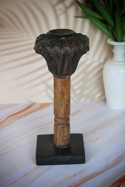 Table Candle Wood Pillar Candlestick Holders Wedding stick Holders, Table Décor, Home Décor,