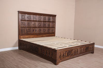 Moroccan Traditional Bed Frame, Handmade Bed Frame, Custom Bed Frame, Free Shipping