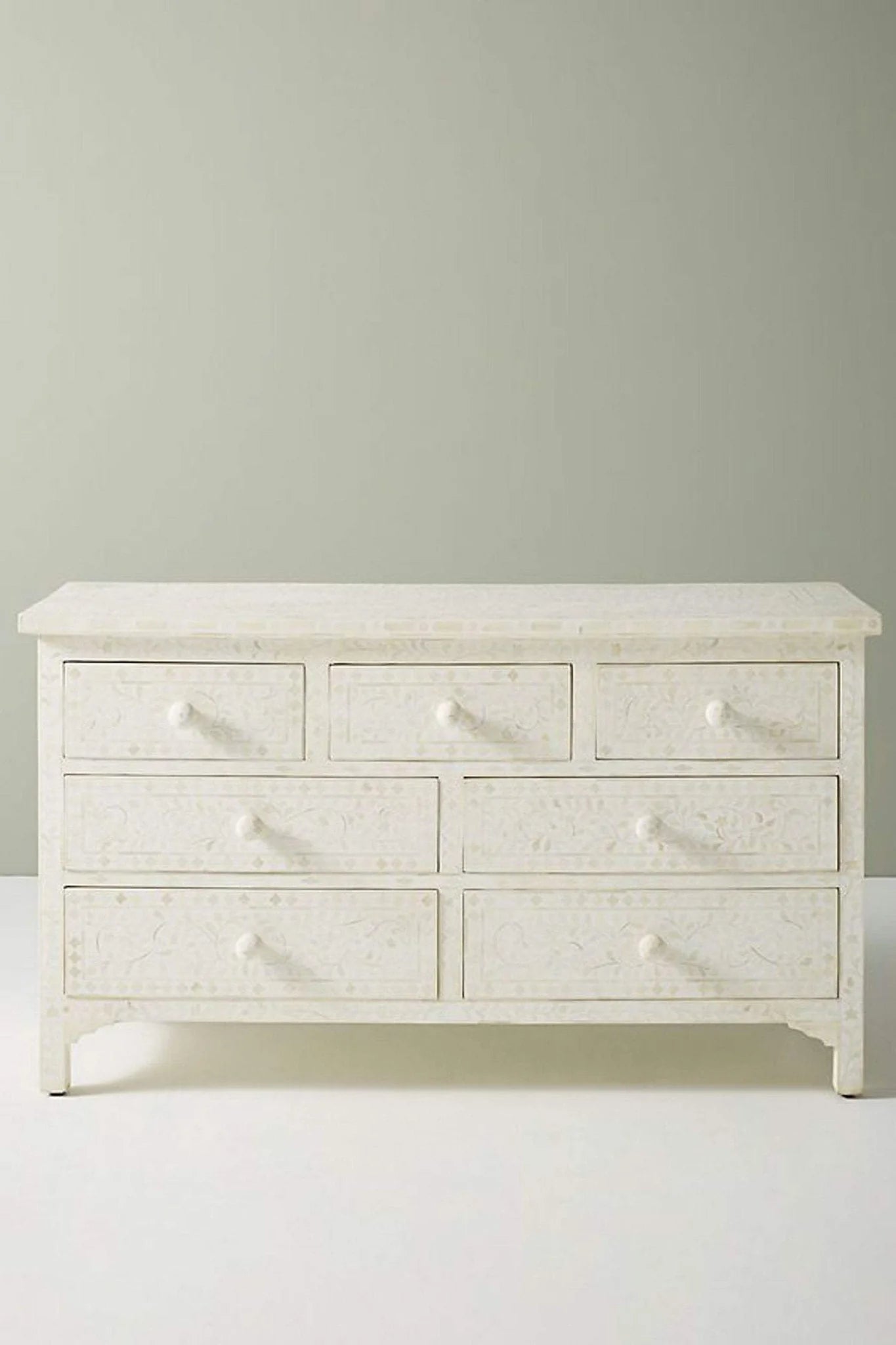 Bone Inlay Chest Of 7 Drawers Floral by Hansa Handicraft