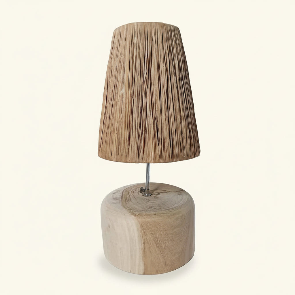 SEAGRASS TEAK TABLE LAMP | NATURAL