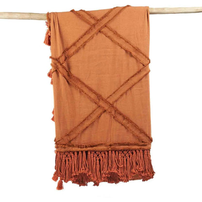 BERBER BED THROW | 300 x 240 CM | TERRACOTTA