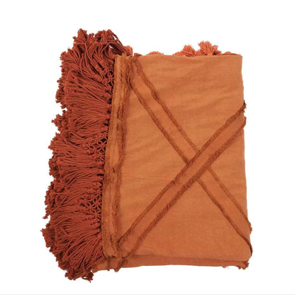 BERBER BED THROW | 300 x 240 CM | TERRACOTTA
