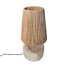 SEAGRASS TEAK TABLE LAMP | NATURAL