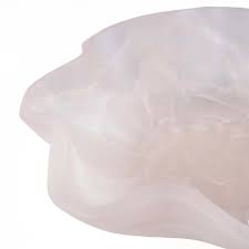 RESIN ORGANIC FRUIT BOWL | PINK WHITE