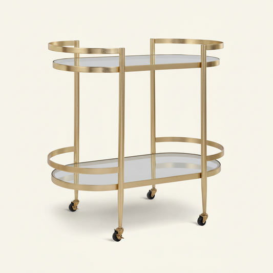 ISABELLE GOLD BAR CART
