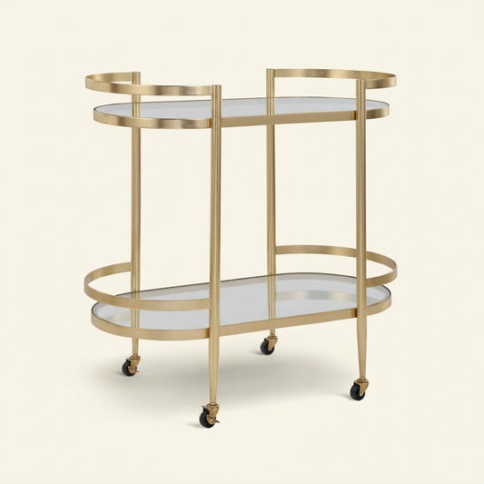ISABELLE GOLD BAR CART