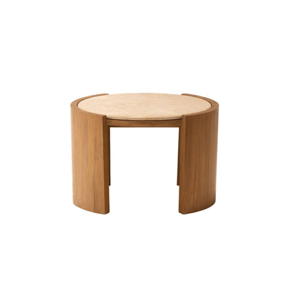 ISAK SIDE TABLE | MARBLE TOP | NATURAL - Green Design Gallery