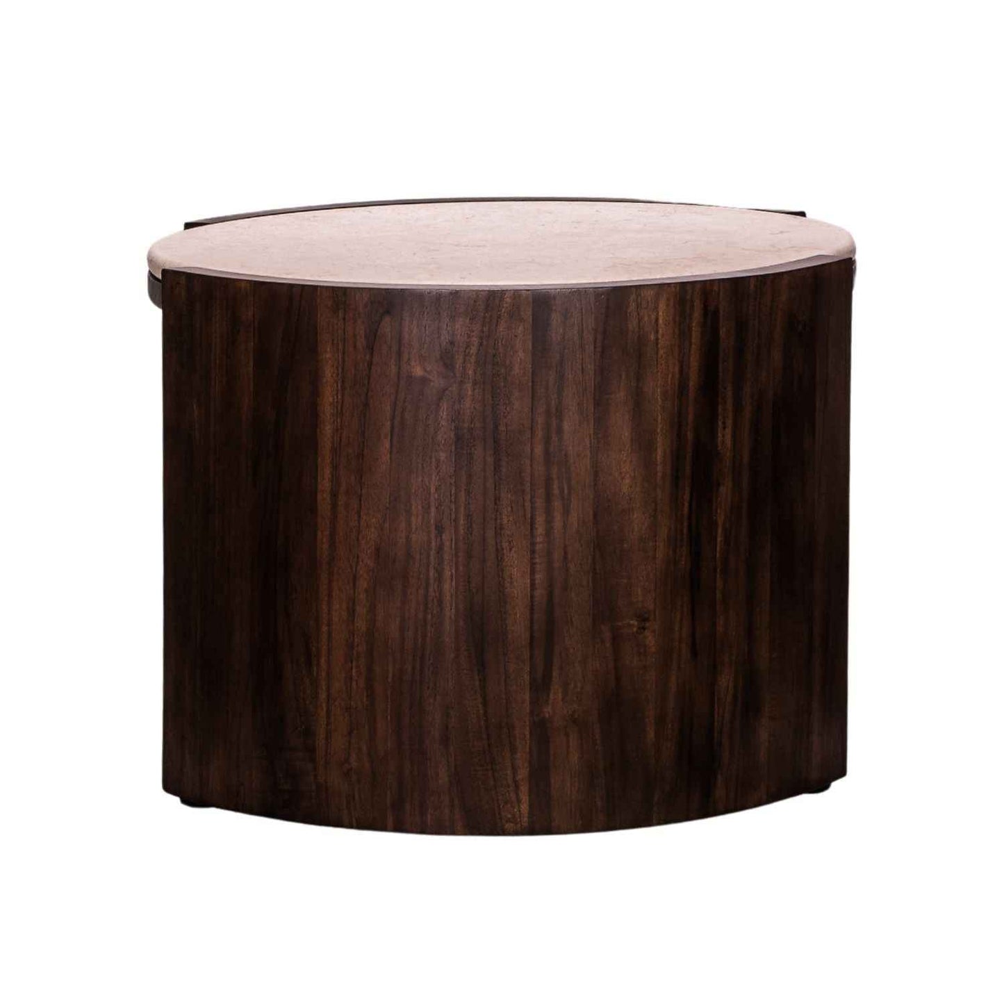 ISAK SIDE TABLE | MARBLE TOP | ROASTED COFFEE