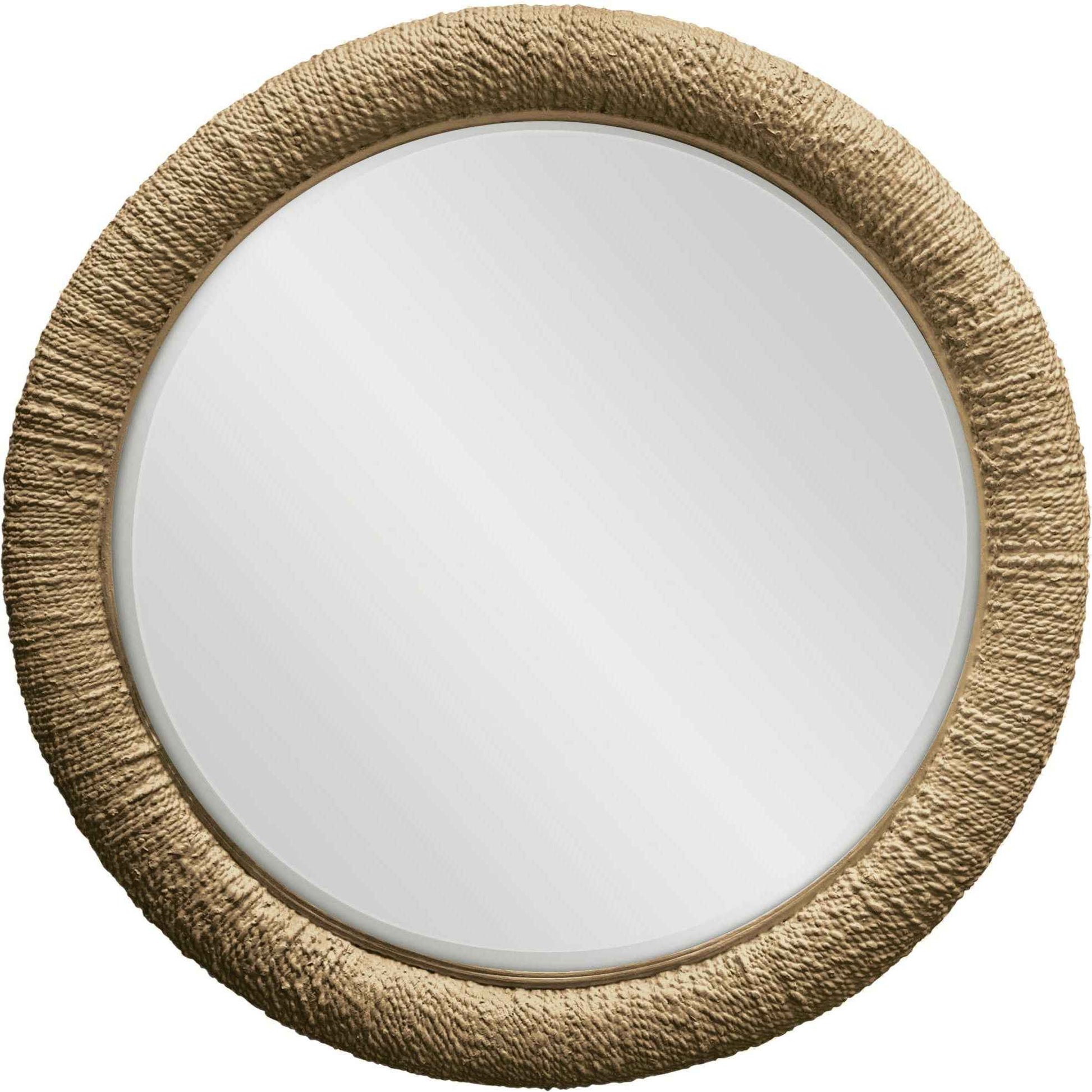 ISLE PALM GRANDE 47"RD RATTAN MIRROR