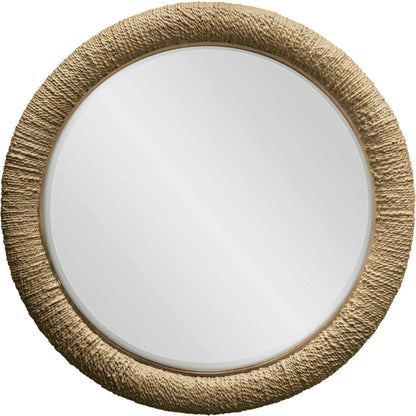 ISLE PALM GRANDE 47"RD RATTAN MIRROR