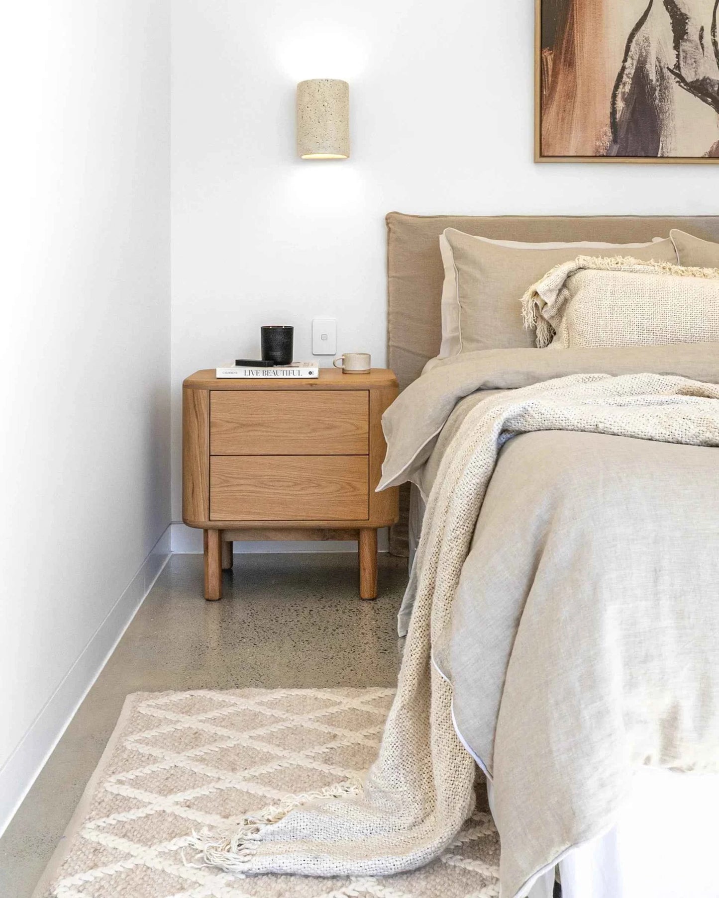 MOLLY (BED)SIDE TABLE | 2-DRAWERS | NATURAL OAK