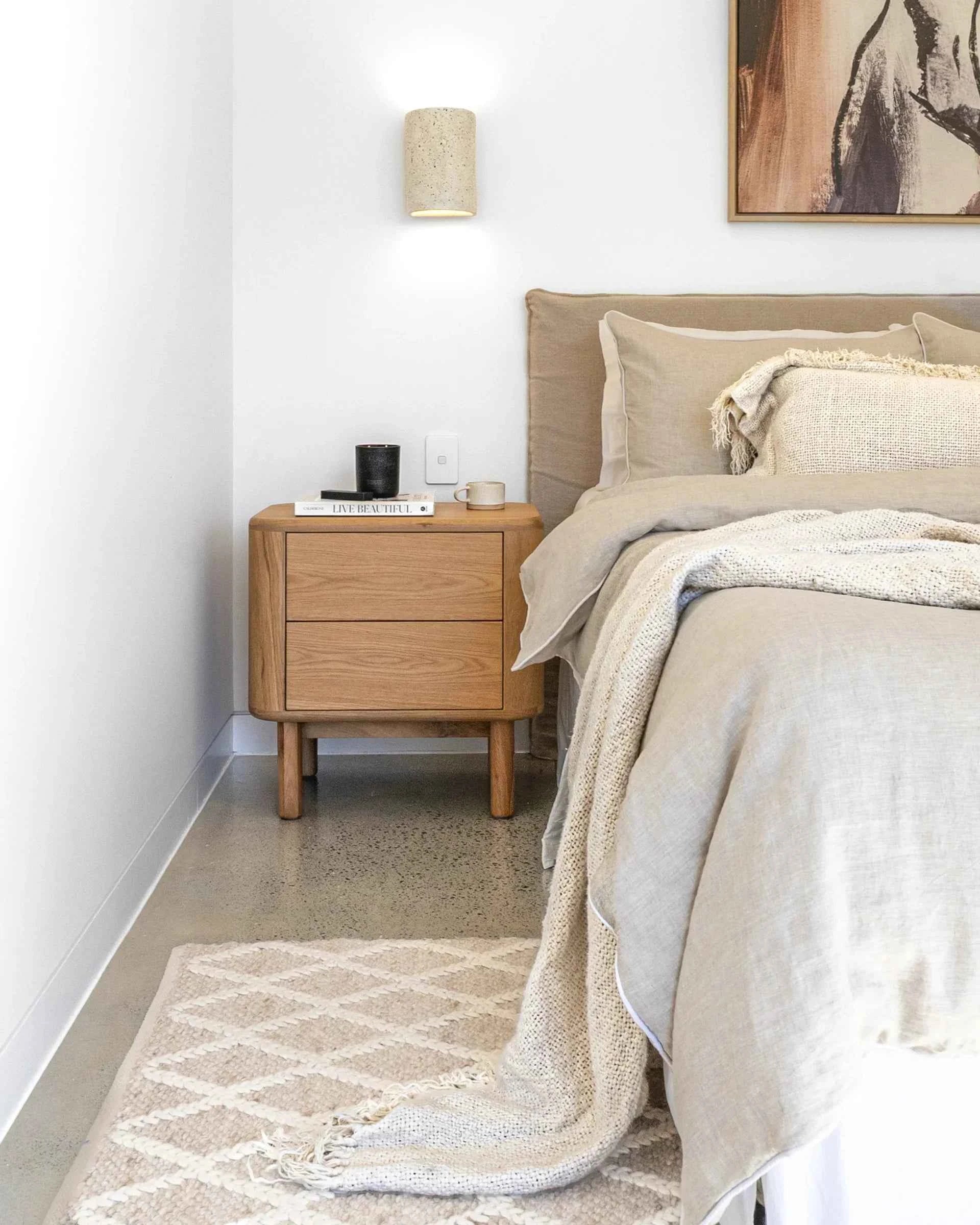 MOLLY (BED)SIDE TABLE | 2-DRAWERS | NATURAL OAK