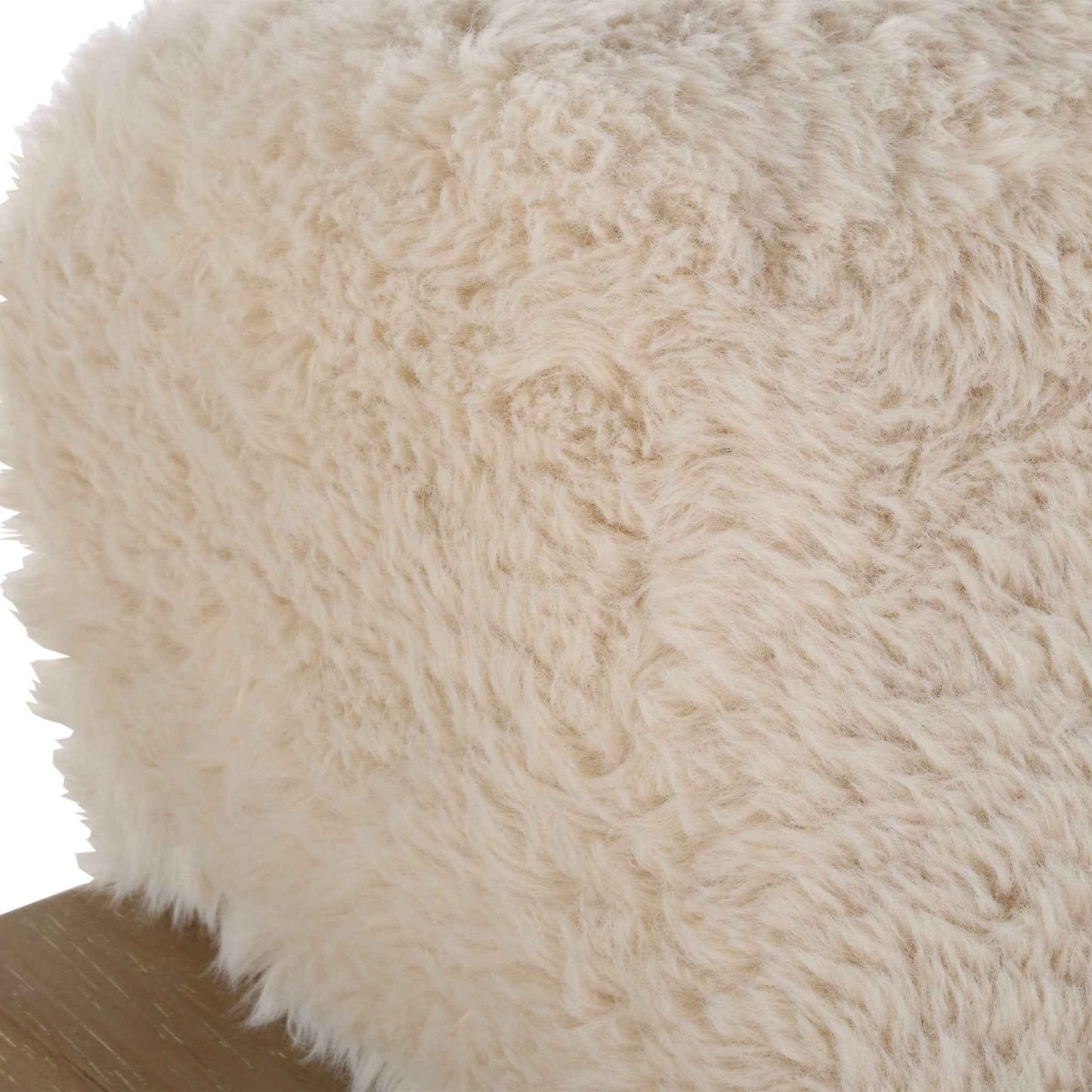 JACKSON FAUX SHEEPSKIN ARM CHAIR