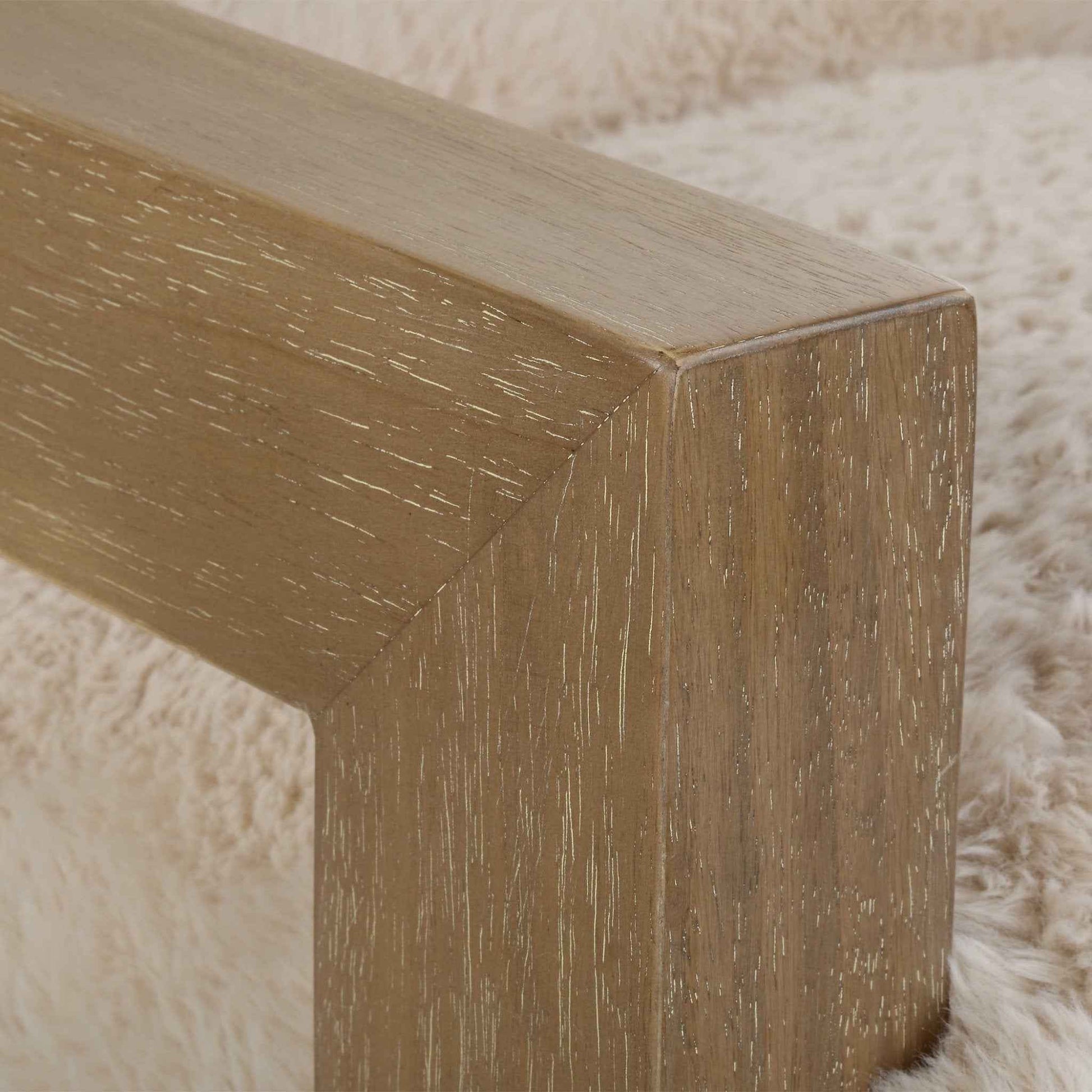 JACKSON FAUX SHEEPSKIN ARM CHAIR