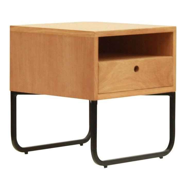 JAYDEN (BED)SIDE TABLE / BLACK FRAME