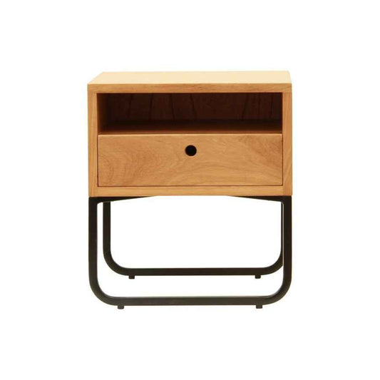JAYDEN (BED)SIDE TABLE / BLACK FRAME