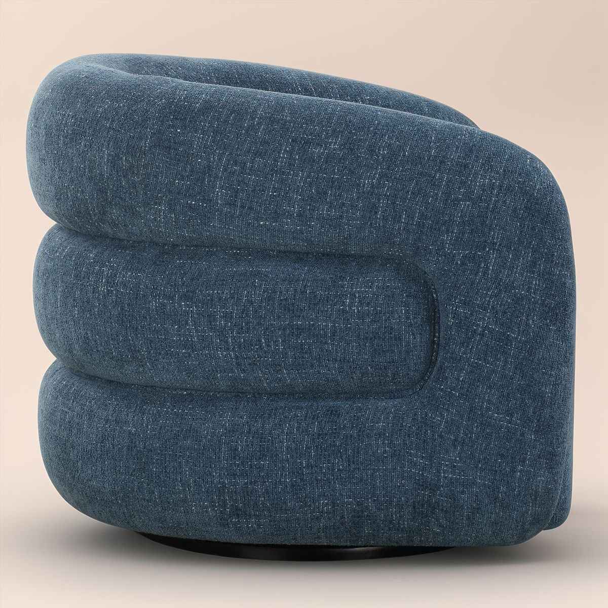 JUNIE CHENILLE UPHOLSTERED SWIVEL CHAIR