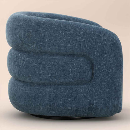 JUNIE CHENILLE UPHOLSTERED SWIVEL CHAIR